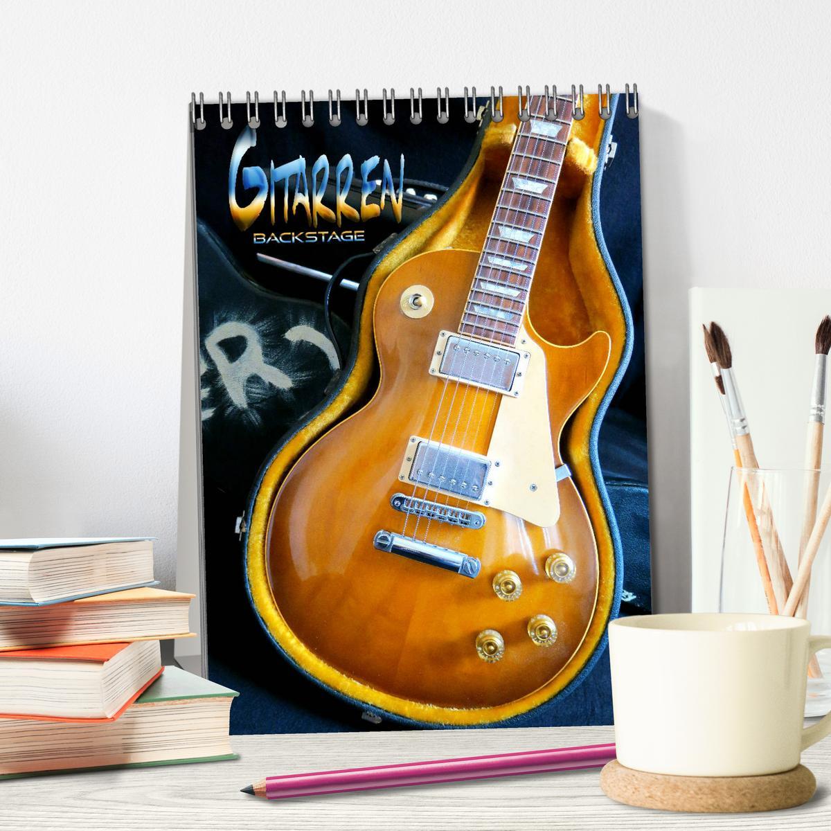 Bild: 9783435970391 | Gitarren backstage (Tischkalender 2025 DIN A5 hoch), CALVENDO...