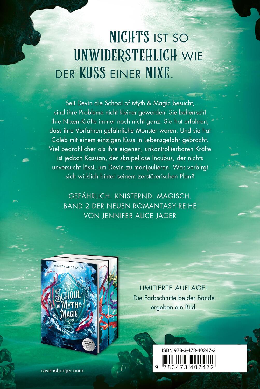 Rückseite: 9783473402472 | School of Myth &amp; Magic, Band 2: Der Fluch der Meere (Limitierte...