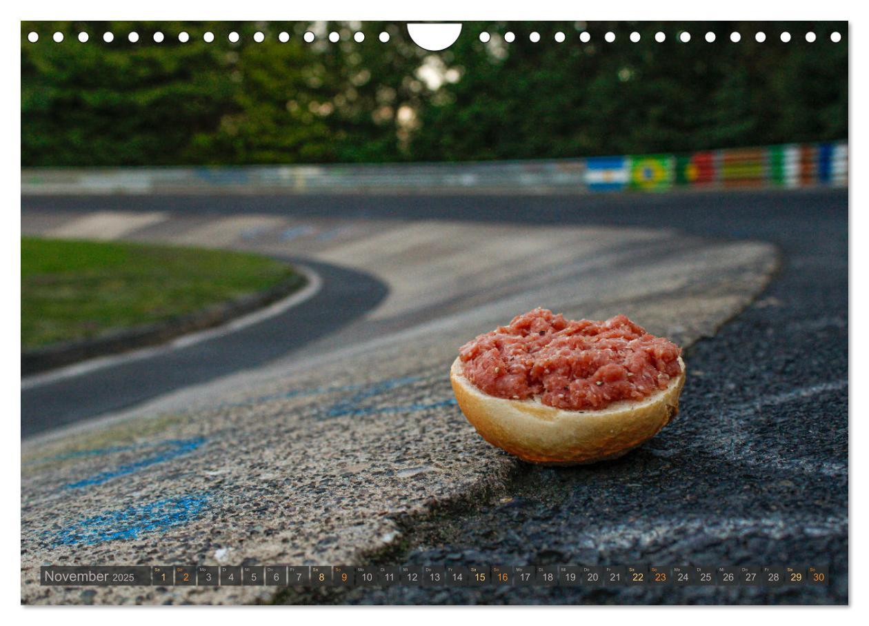 Bild: 9783383859458 | Nürburgring - Mettbrötchenkalender (Wandkalender 2025 DIN A4 quer),...