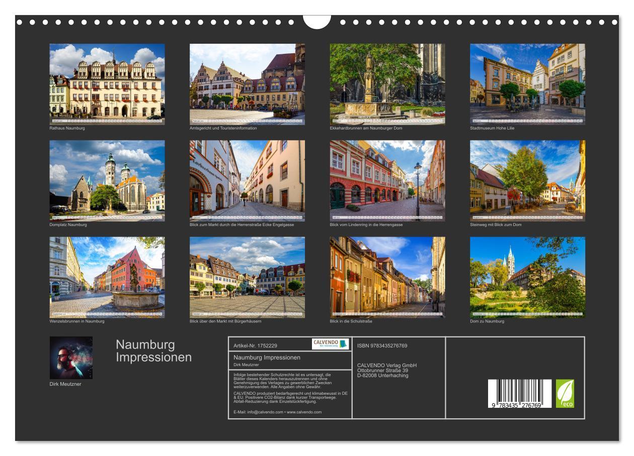 Bild: 9783435276769 | Naumburg Impressionen (Wandkalender 2025 DIN A3 quer), CALVENDO...