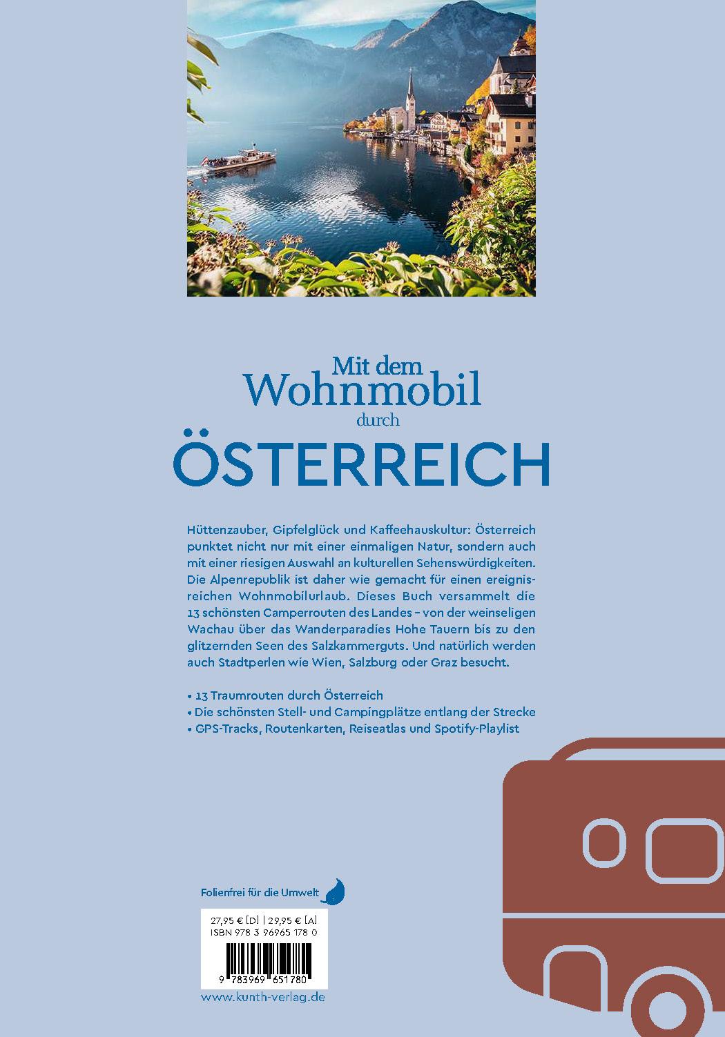 Rückseite: 9783969651780 | KUNTH Mit dem Wohnmobil durch Österreich | Unterwegs Zuhause | Buch