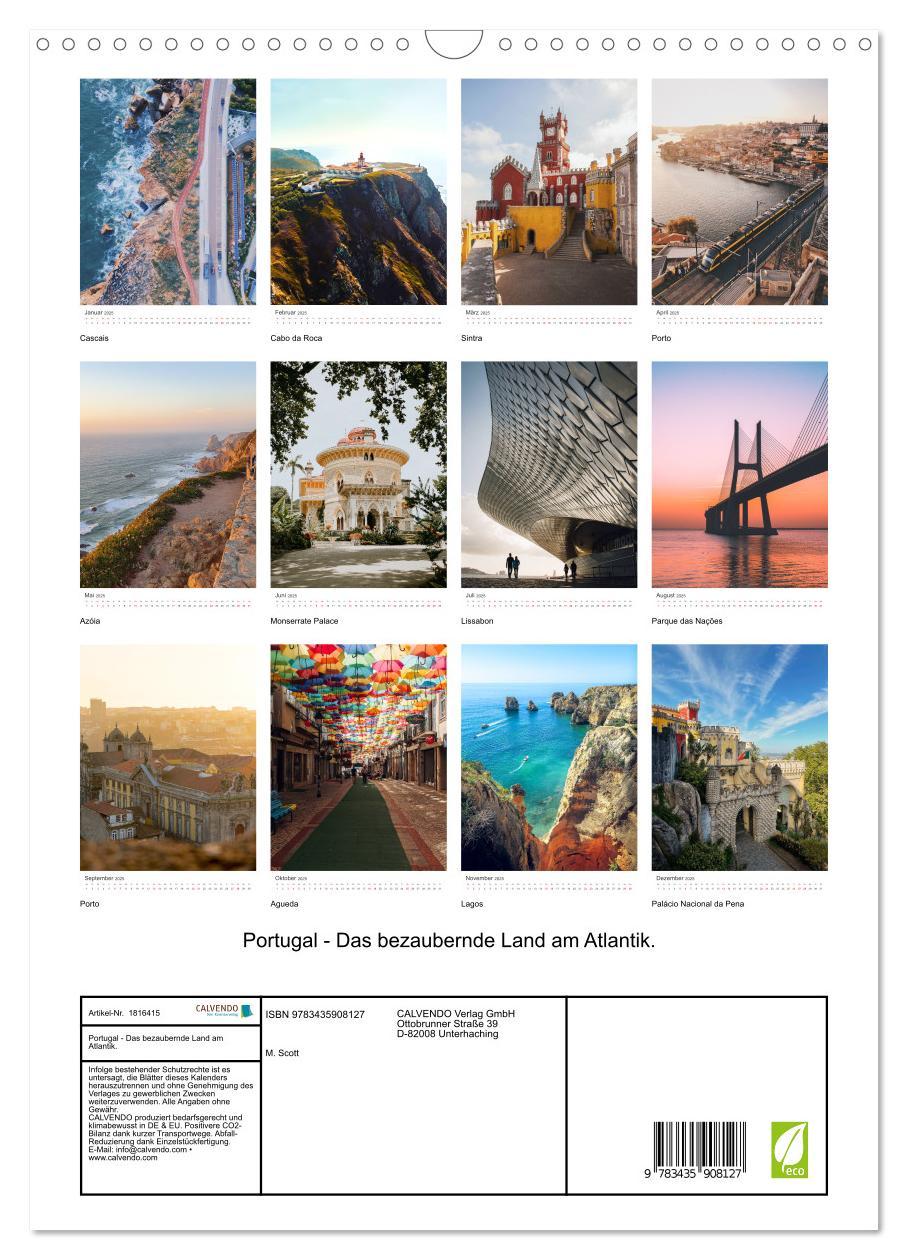 Bild: 9783435908127 | Portugal - Das bezaubernde Land am Atlantik. (Wandkalender 2025 DIN...