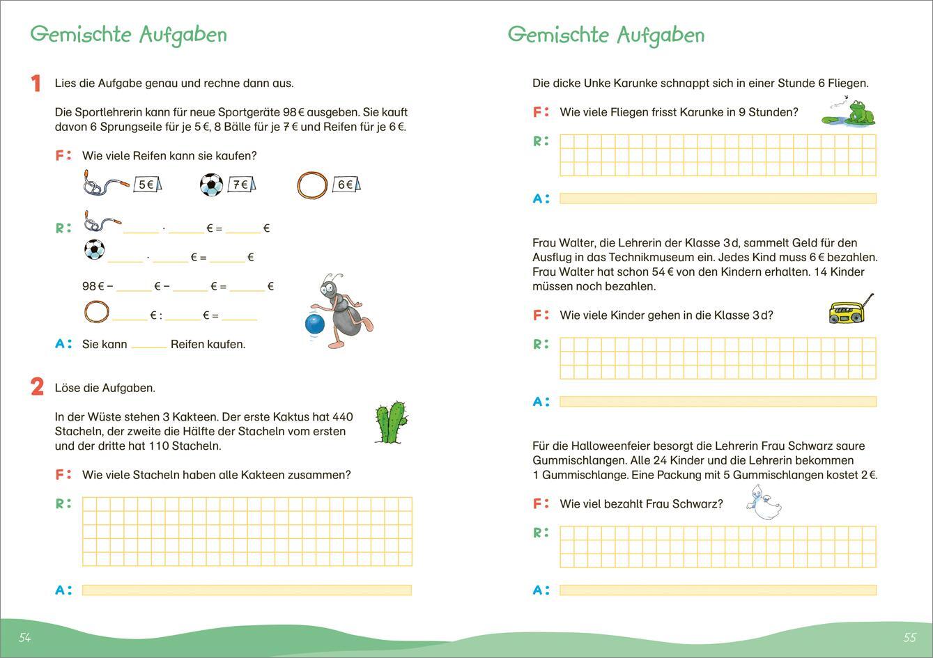 Bild: 9783788624781 | Fit für Textaufgaben 3. Klasse. Mein Übungsheft | Andrea Tonte | 64 S.