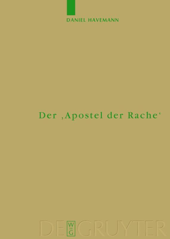 Cover: 9783110175233 | Der 'Apostel der Rache' | Nietzsches Paulusdeutung | Daniel Havemann