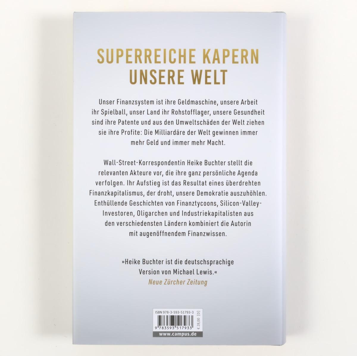 Rückseite: 9783593517933 | Wer wird Milliardär? | Vom großen globalen Abkassieren | Heike Buchter