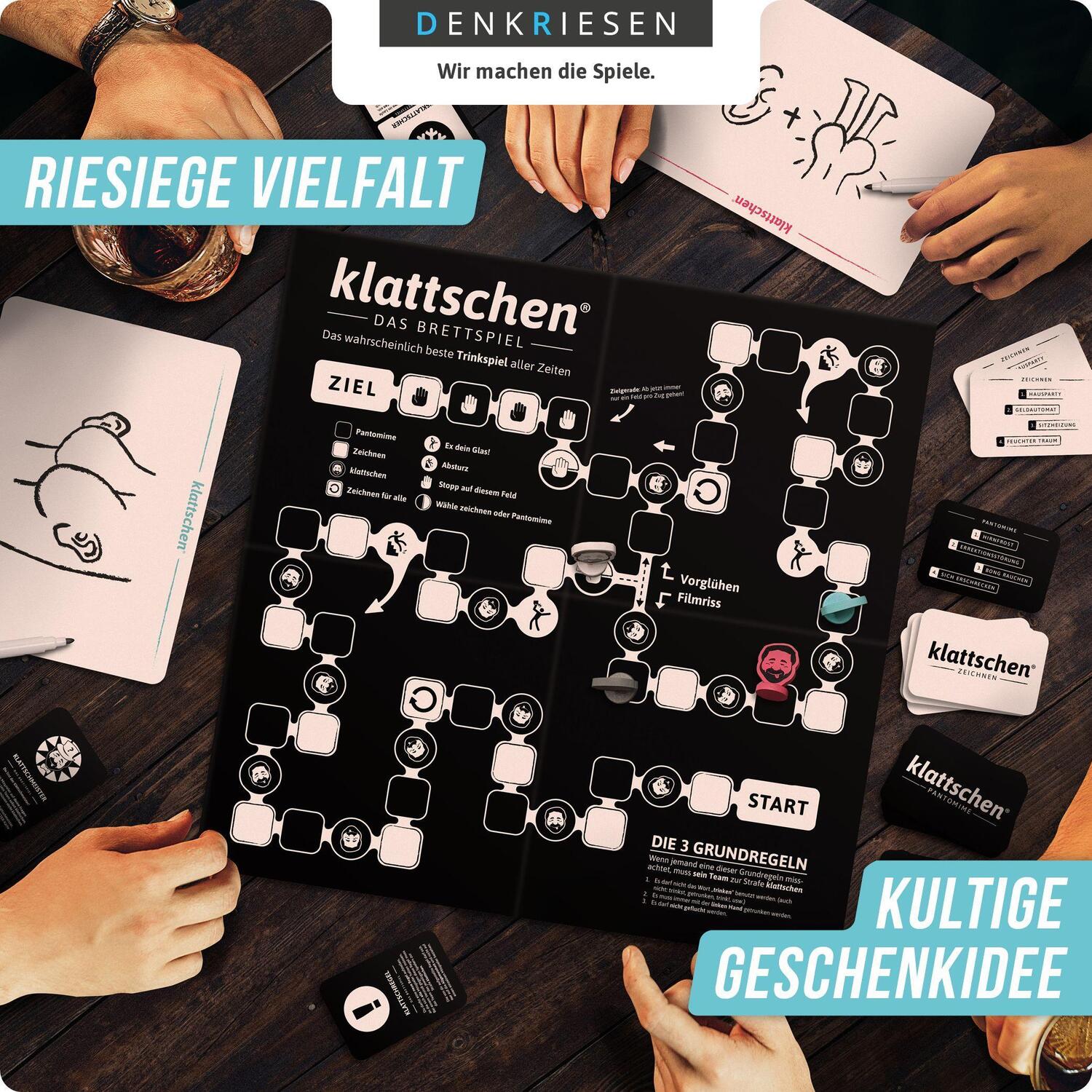 Bild: 4260528090778 | klattschen® - Trinkspiel - DAS BRETTSPIEL - Das wahrscheinlich...