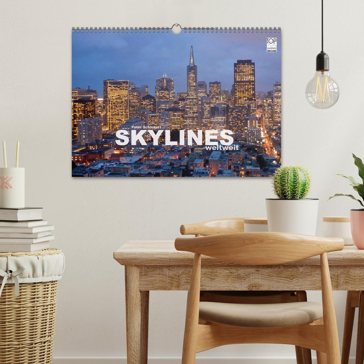 Bild: 9783435715176 | Skylines weltweit (Wandkalender 2025 DIN A3 quer), CALVENDO...