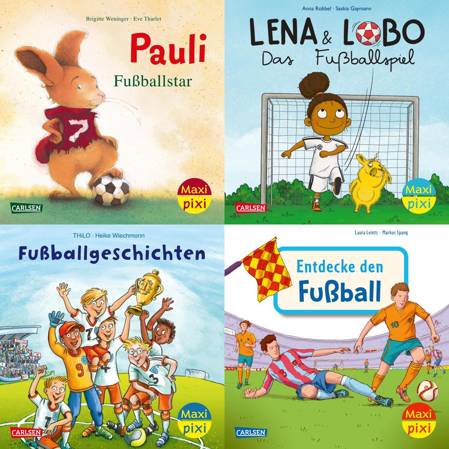 Cover: 9783551030658 | Maxi-Pixi-4er-Set 112: Fußballspaß (4x1 Exemplar) | Diverse | Box