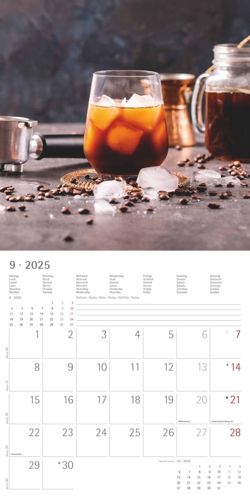 Bild: 4251732343064 | Kaffeegenuss 2025 - Broschürenkalender 30x30 cm (30x60 geöffnet) -...