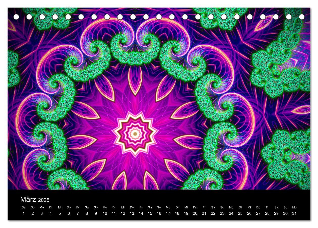 Bild: 9783435390687 | mandala-art (Tischkalender 2025 DIN A5 quer), CALVENDO Monatskalender