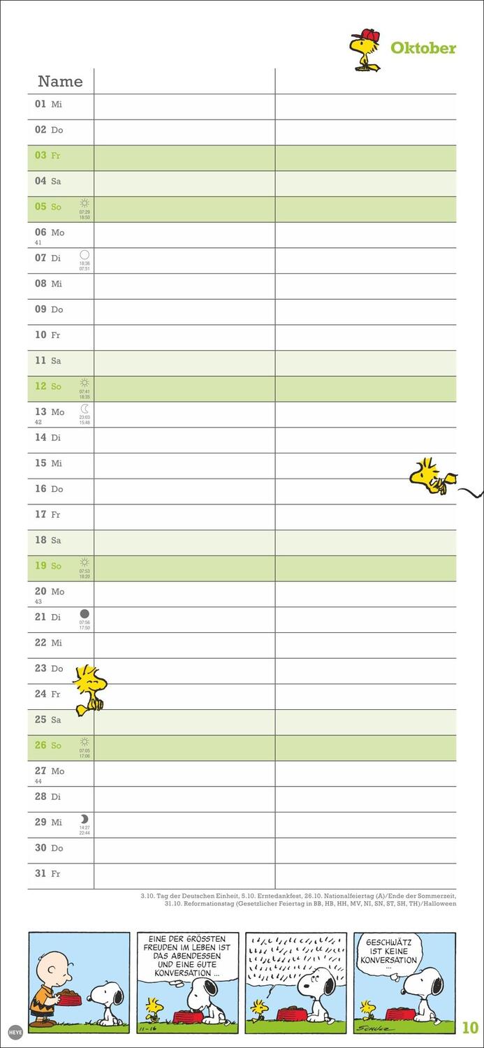 Bild: 9783756406081 | Peanuts Planer Wir zwei 2025 | Heye | Kalender | Spiralbindung | 14 S.