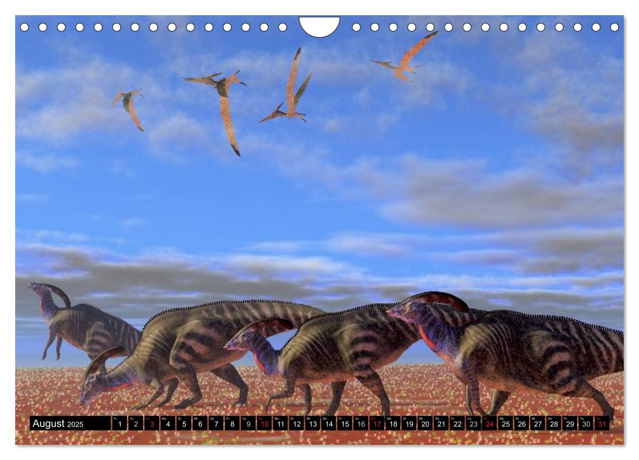 Bild: 9783435568208 | Dinosaurier. Urzeitliche Giganten (Wandkalender 2025 DIN A4 quer),...