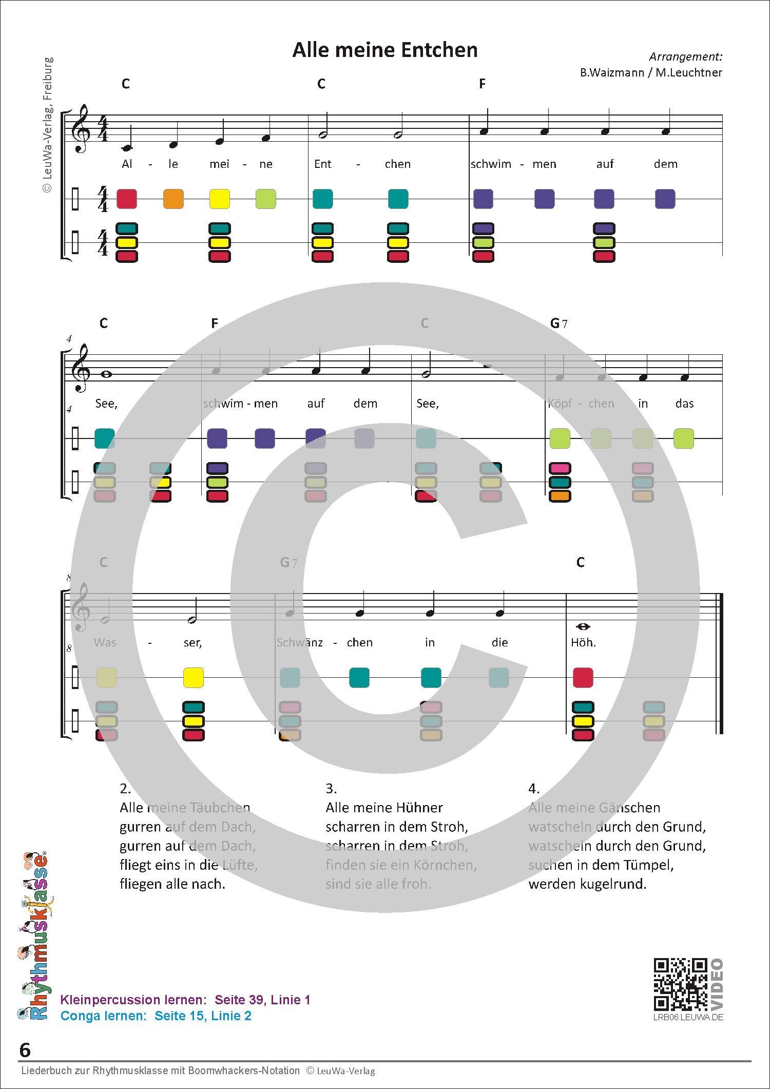 Bild: 9783940533272 | Liederbuch zur Rhythmusklasse mit Boomwhackers-Notation | Hoff (u. a.)