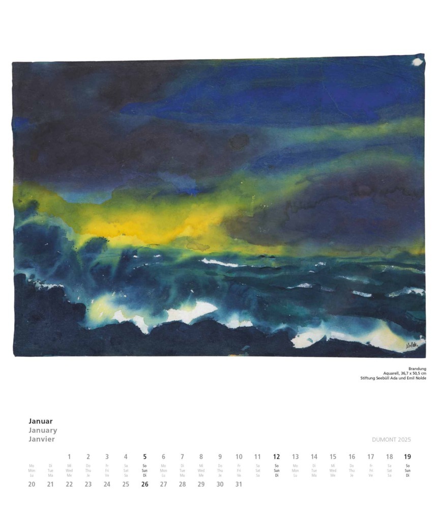 Bild: 4250809652979 | Emil Nolde 2025 - Kunstkalender - Wandkalender im Format 34,5 x 40...