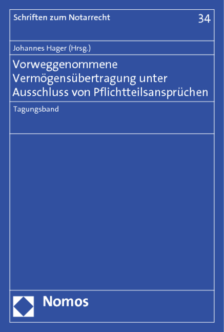 Cover: 9783848701988 | Vorweggenommene Vermögensübertragung unter Ausschluss von...