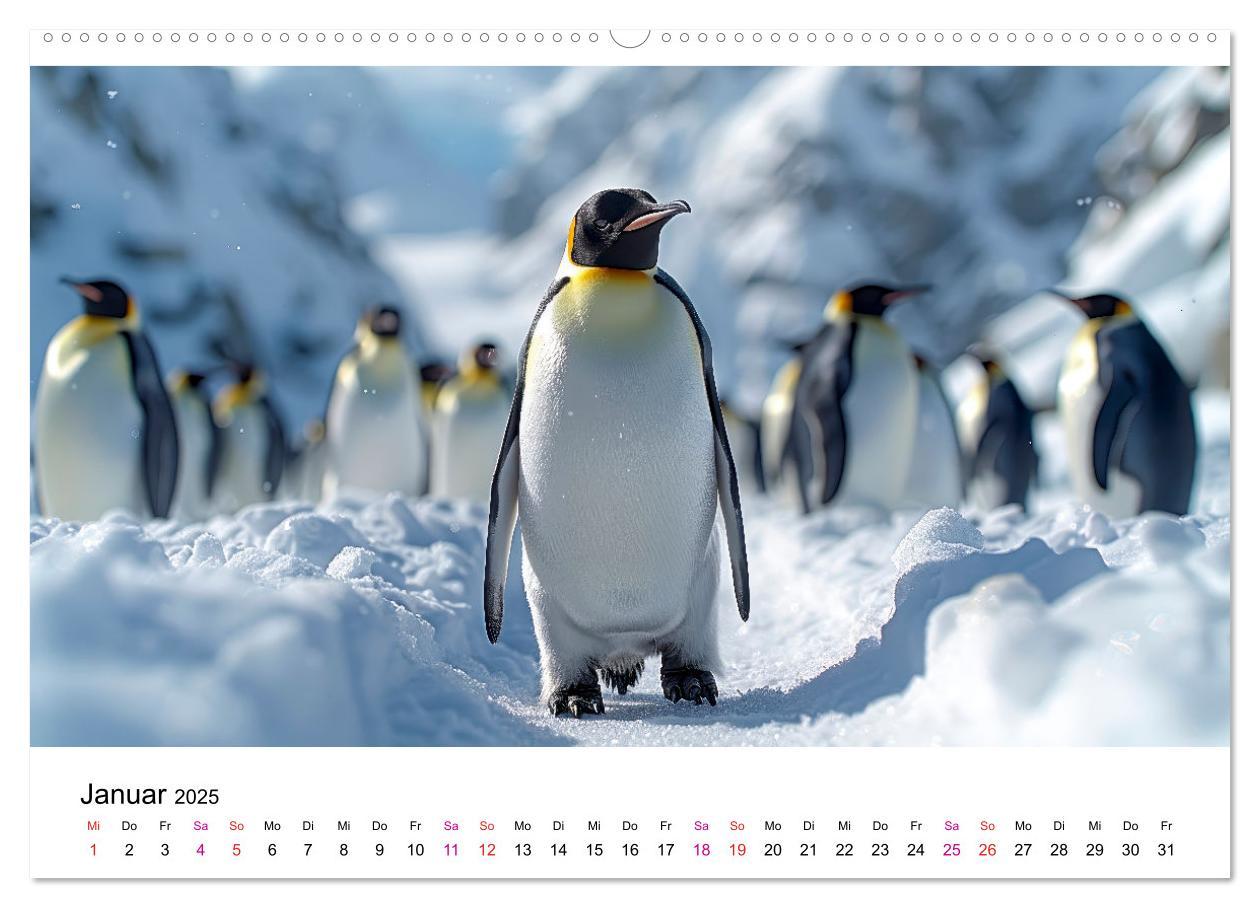 Bild: 9783457164440 | Maritim pur - Pinguine (Wandkalender 2025 DIN A2 quer), CALVENDO...