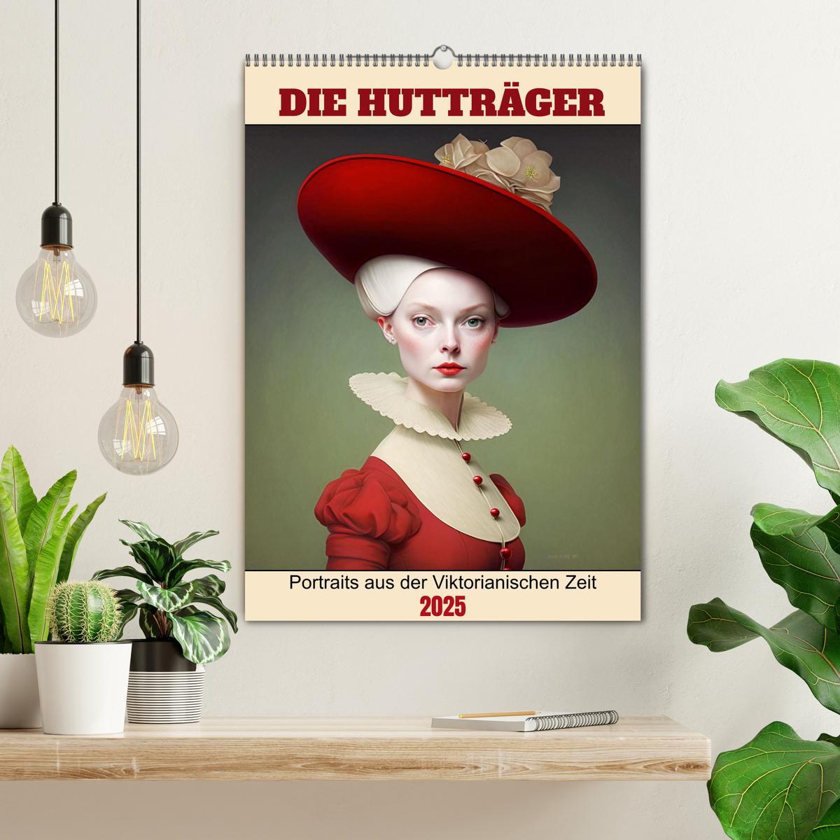 Bild: 9783435875894 | Die Hutträger (Wandkalender 2025 DIN A2 hoch), CALVENDO Monatskalender