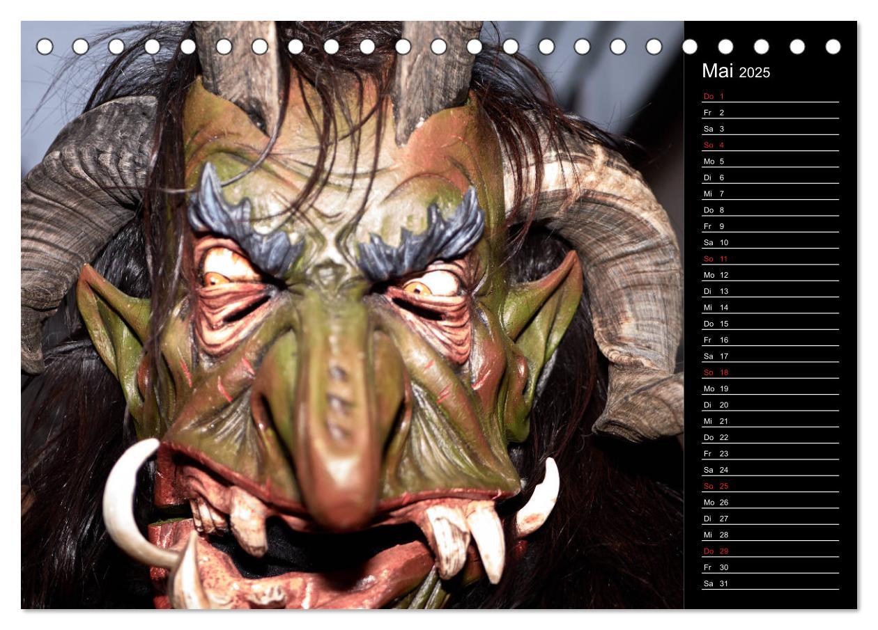 Bild: 9783435174089 | Krampus Kalender 2025 (Tischkalender 2025 DIN A5 quer), CALVENDO...