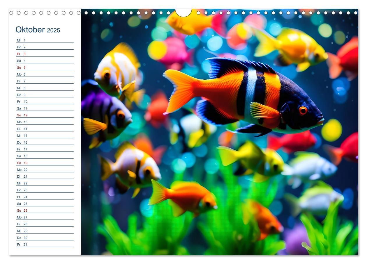 Bild: 9783457144770 | Aquarienzauber - Bunte KI Unterwasserwelten (Wandkalender 2025 DIN...