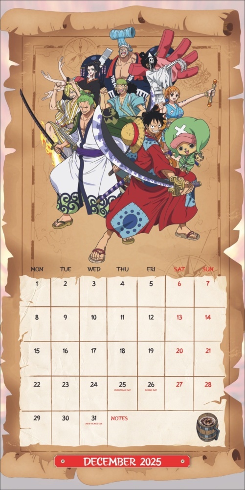 Bild: 9783840196805 | One Piece Broschurkalender 2025 | Kalender | 28 S. | Englisch | 2025