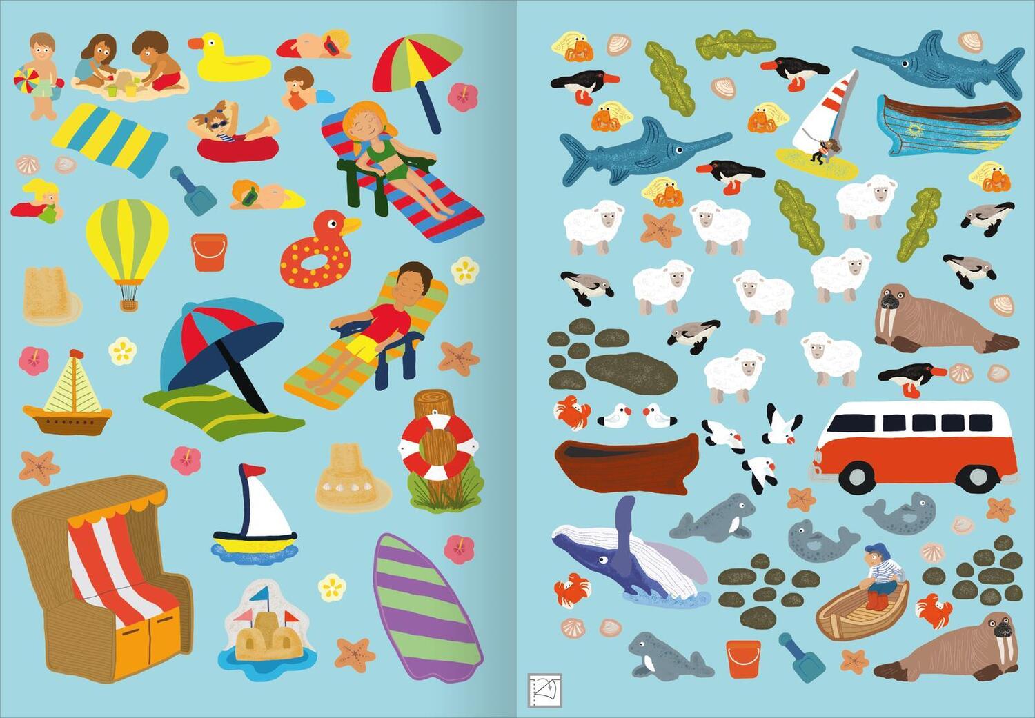 Bild: 9783845853857 | Erstes Stickern - Am Meer | Über 400 Sticker | Taschenbuch | 40 S.