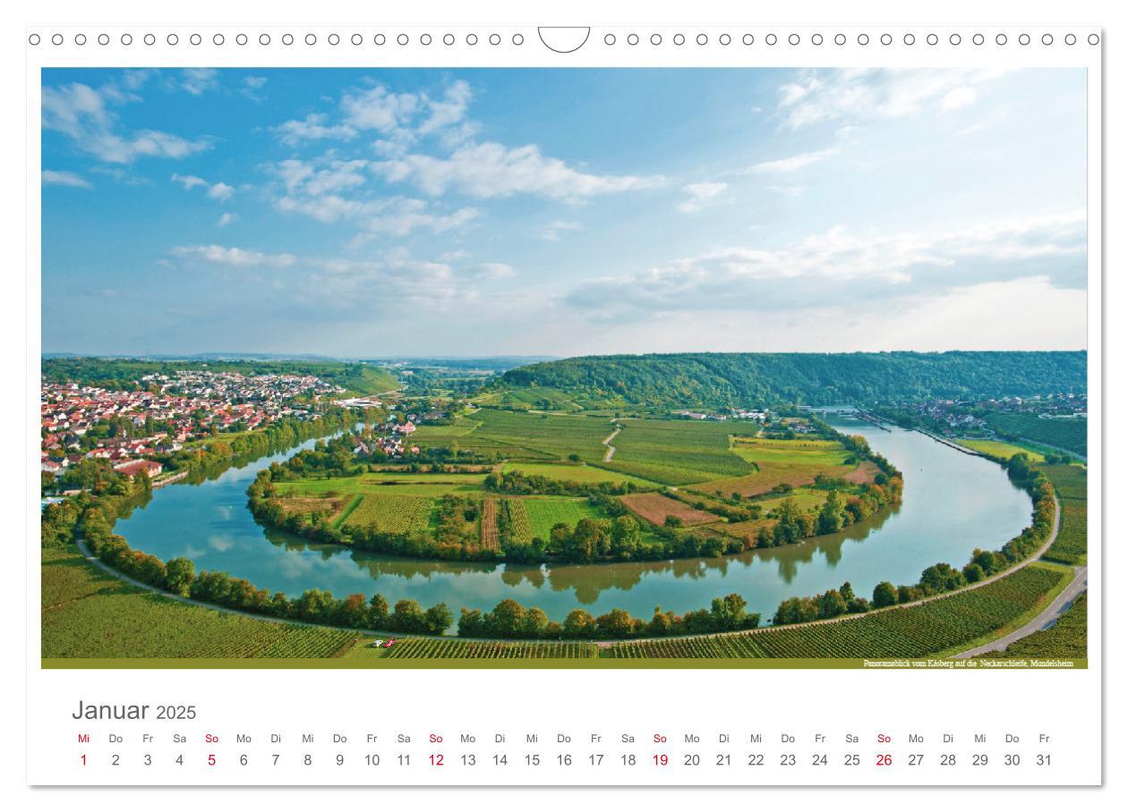 Bild: 9783435690060 | Der Neckar - Unterwegs in Deutschland (Wandkalender 2025 DIN A3...