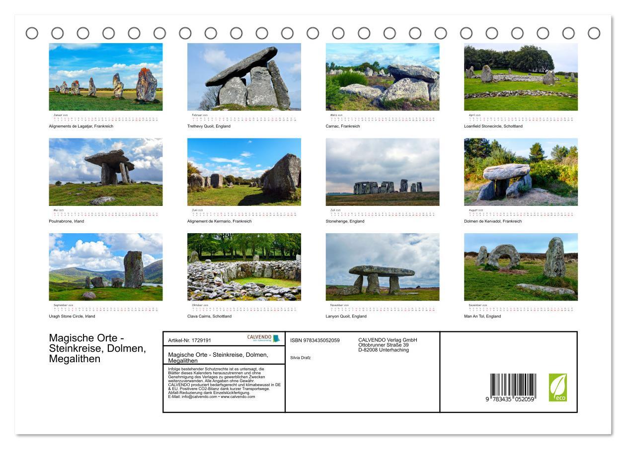 Bild: 9783435052059 | Magische Orte - Steinkreise, Dolmen, Megalithen (Tischkalender 2025...