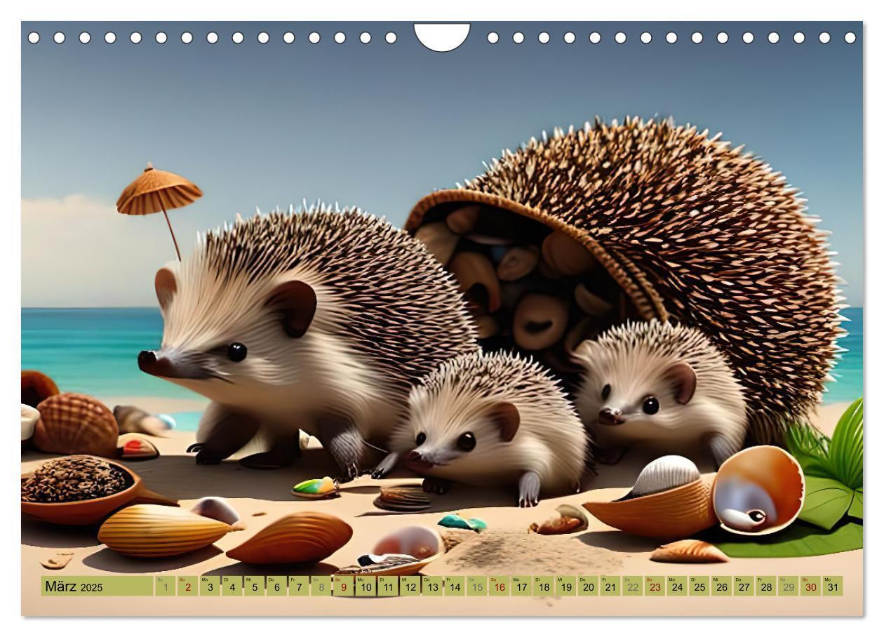 Bild: 9783383868696 | Igel-Abenteuer (Wandkalender 2025 DIN A4 quer), CALVENDO...