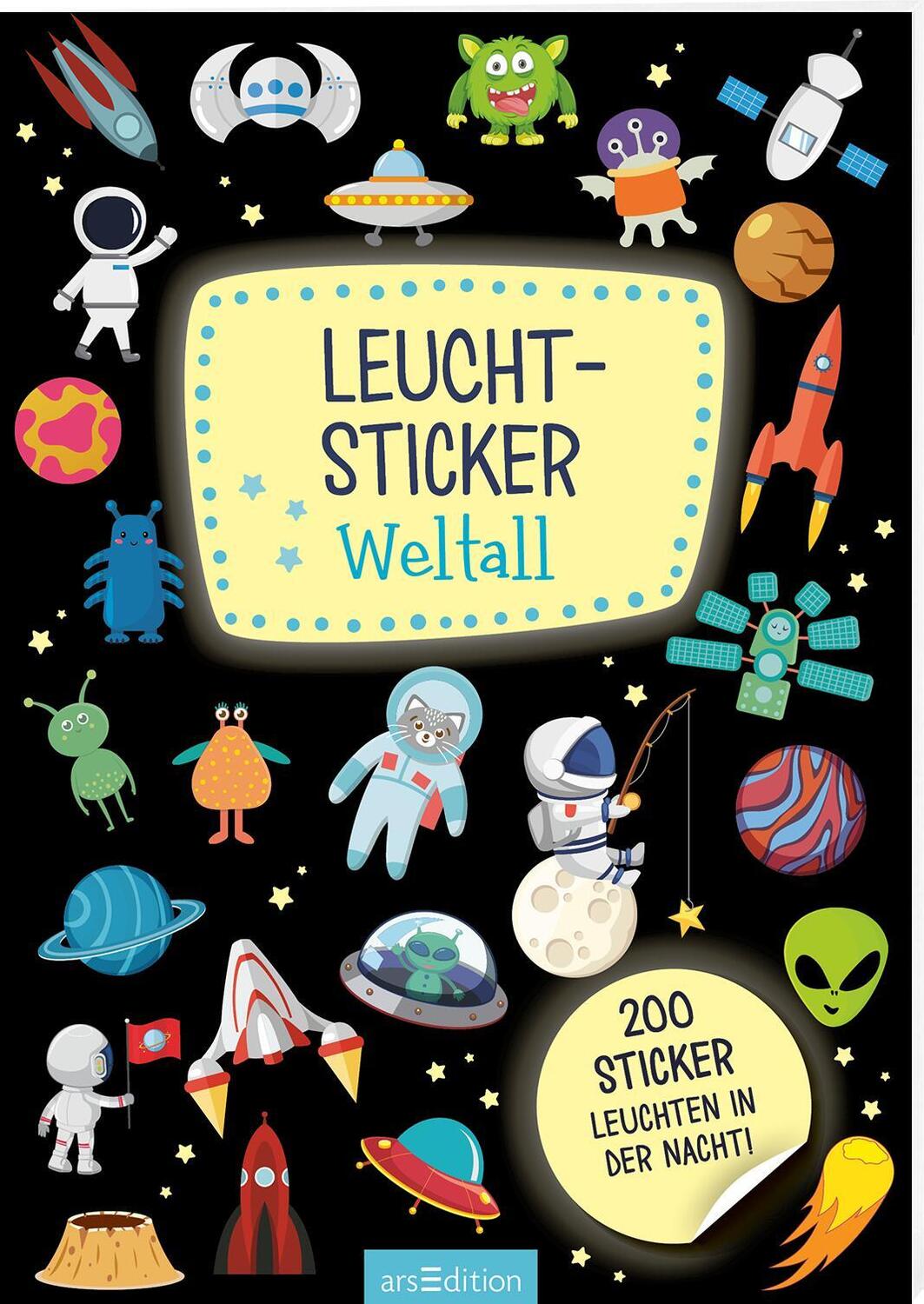 Cover: 4014489129844 | Leucht-Sticker - Weltall | 200 Sticker leuchten in der Nacht! | Stück