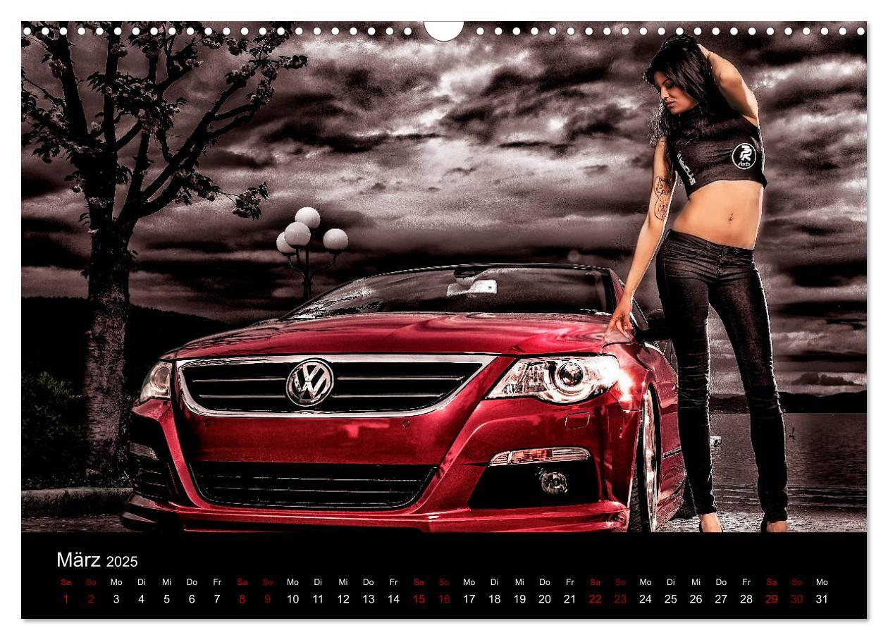 Bild: 9783435396825 | Cars and Girls (Wandkalender 2025 DIN A3 quer), CALVENDO...