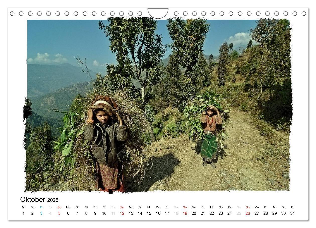 Bild: 9783435547111 | BEGEGNUNGEN IN NEPAL (Wandkalender 2025 DIN A4 quer), CALVENDO...