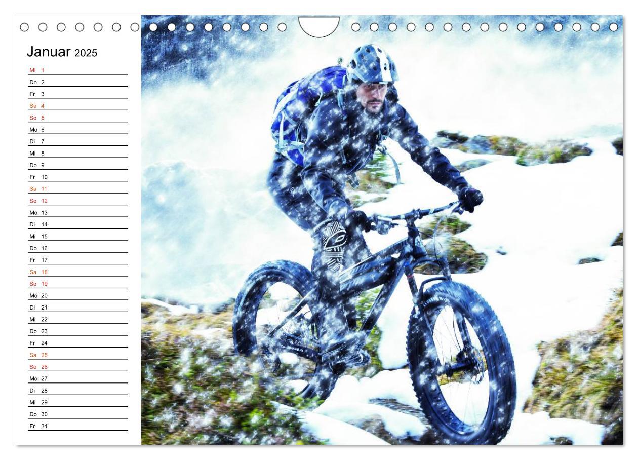 Bild: 9783435488247 | Mountainbike Trails (Wandkalender 2025 DIN A4 quer), CALVENDO...