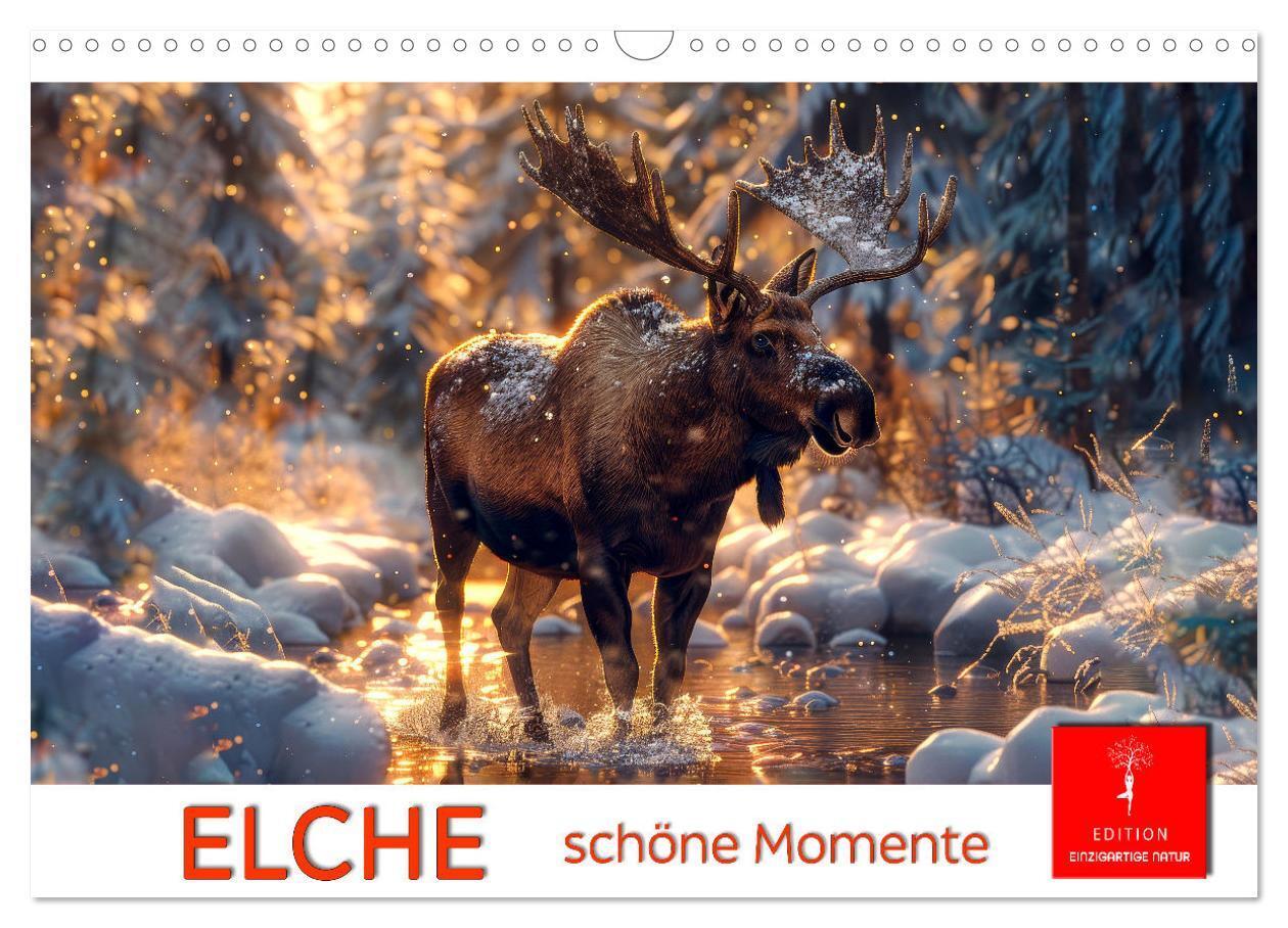 Cover: 9783383829550 | Elche - schöne Momente (Wandkalender 2025 DIN A3 quer), CALVENDO...