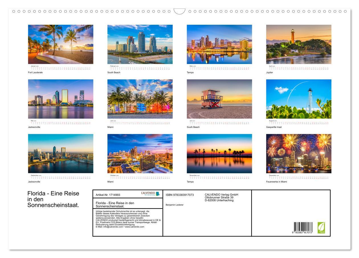 Bild: 9783383917073 | Florida - Eine Reise in den Sonnenscheinstaat. (Wandkalender 2025...