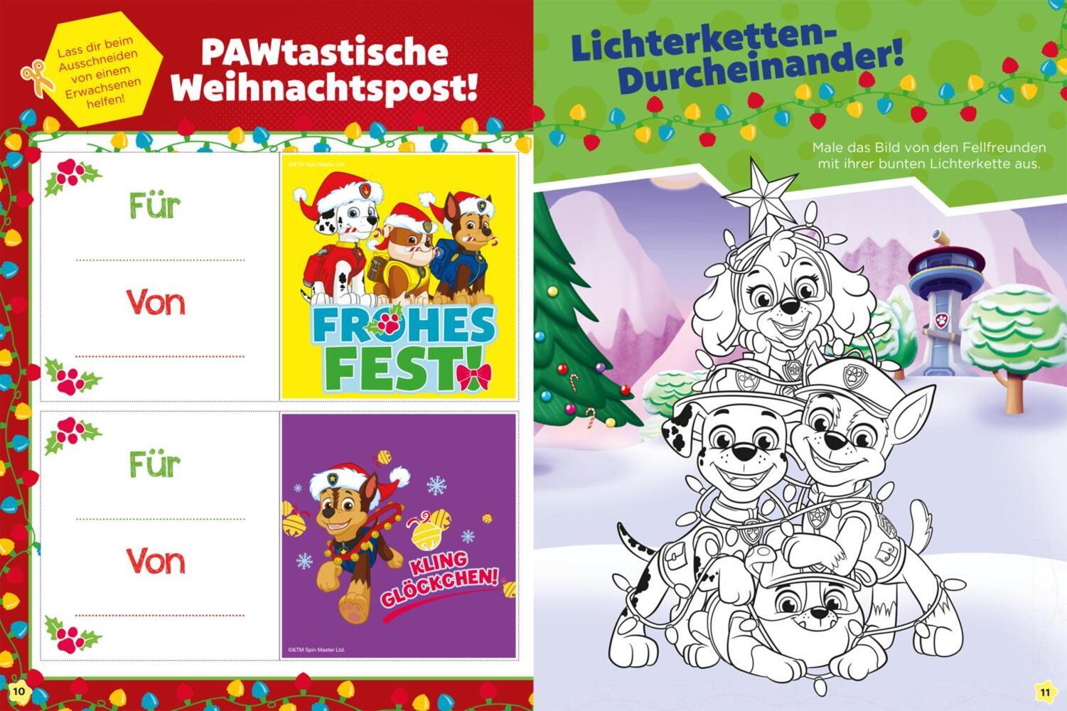 Bild: 9783845121659 | PAW Patrol Kindergartenheft: Weihnachten - Mein Mitmach-Spaß | Buch