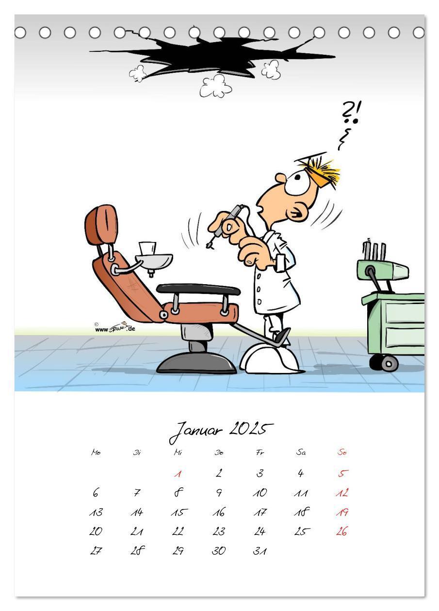 Bild: 9783457045312 | Trumix Cartoons - Gesundheit (Tischkalender 2025 DIN A5 hoch),...