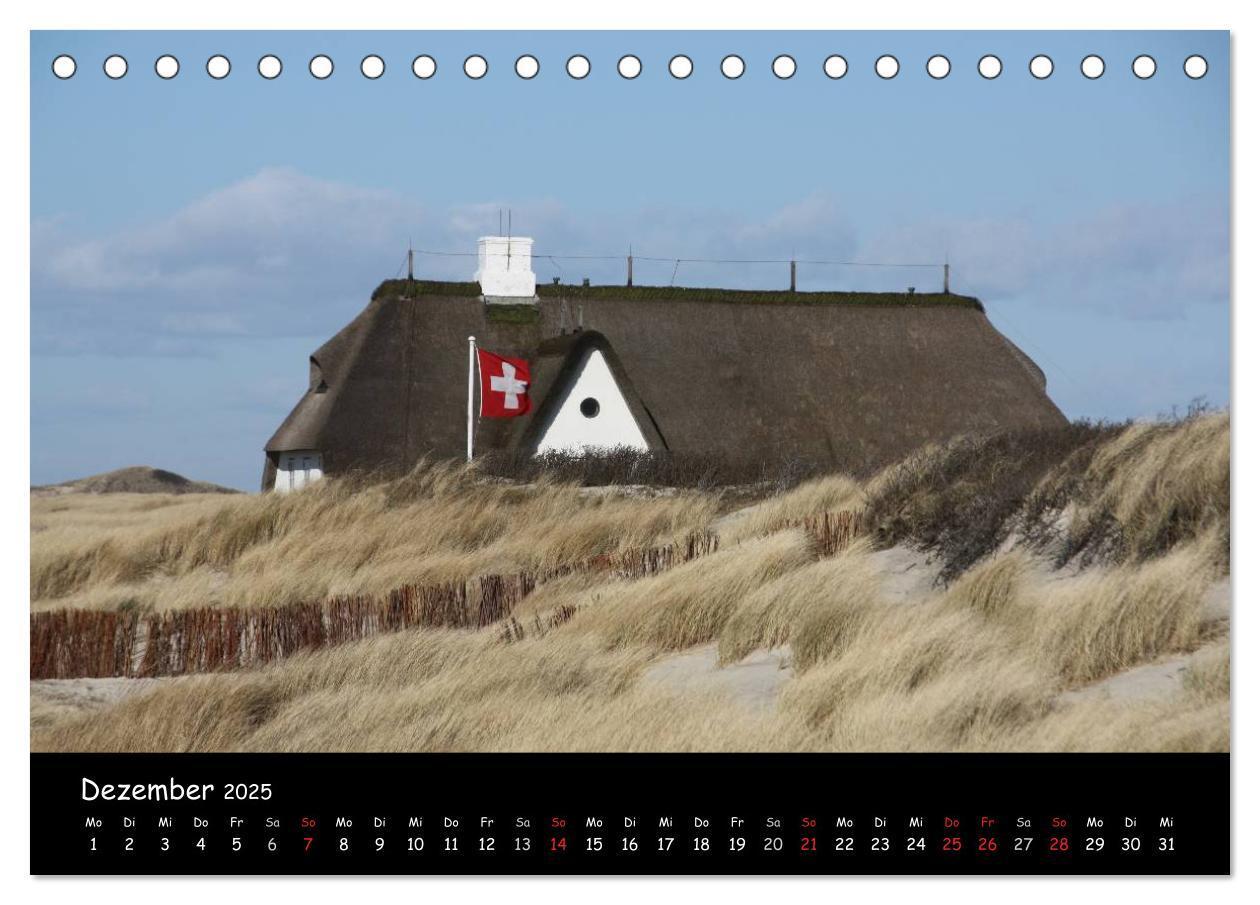 Bild: 9783435821853 | Sylt (Tischkalender 2025 DIN A5 quer), CALVENDO Monatskalender | 2025