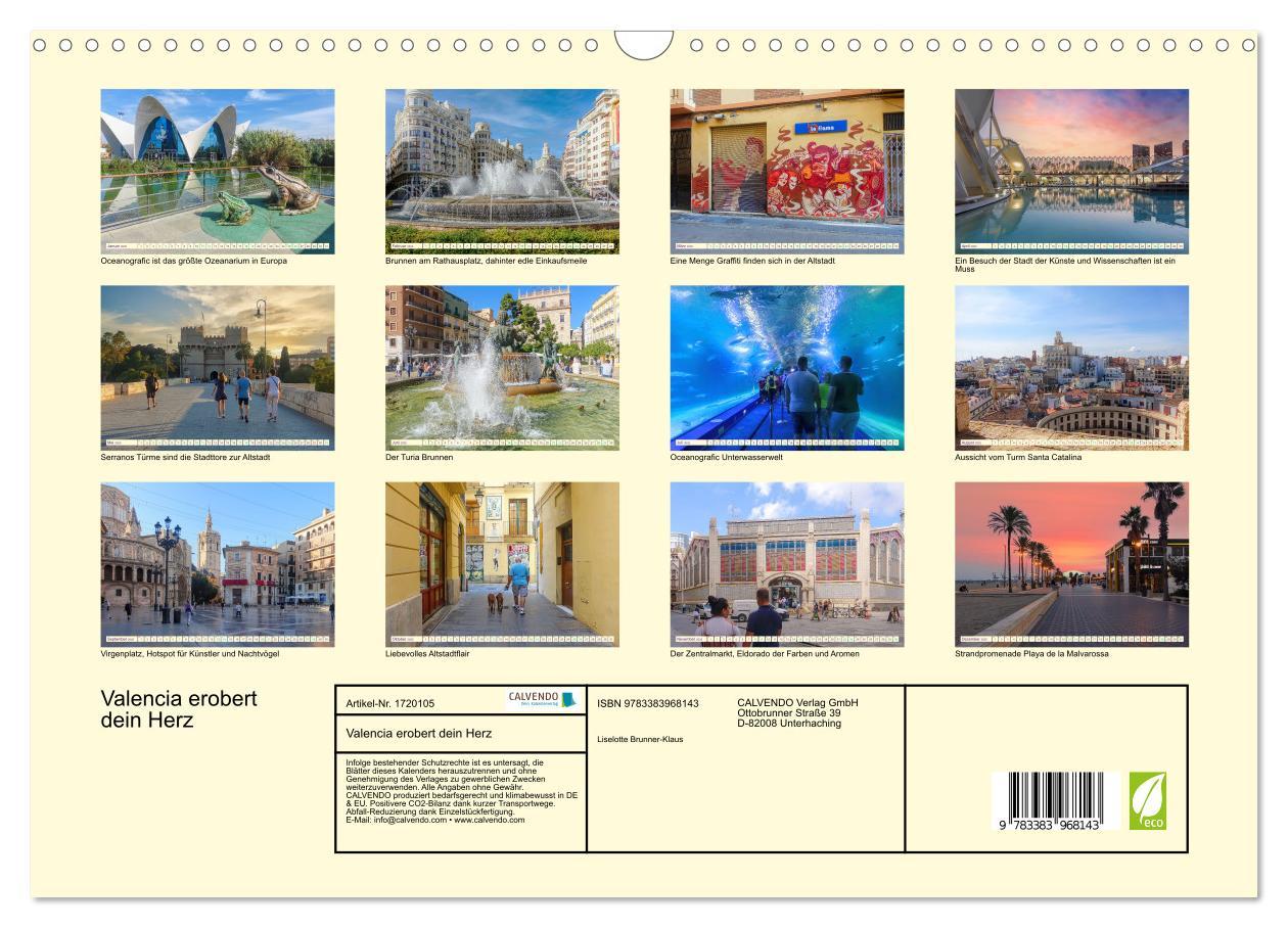 Bild: 9783383968143 | Valencia erobert dein Herz (Wandkalender 2025 DIN A3 quer),...