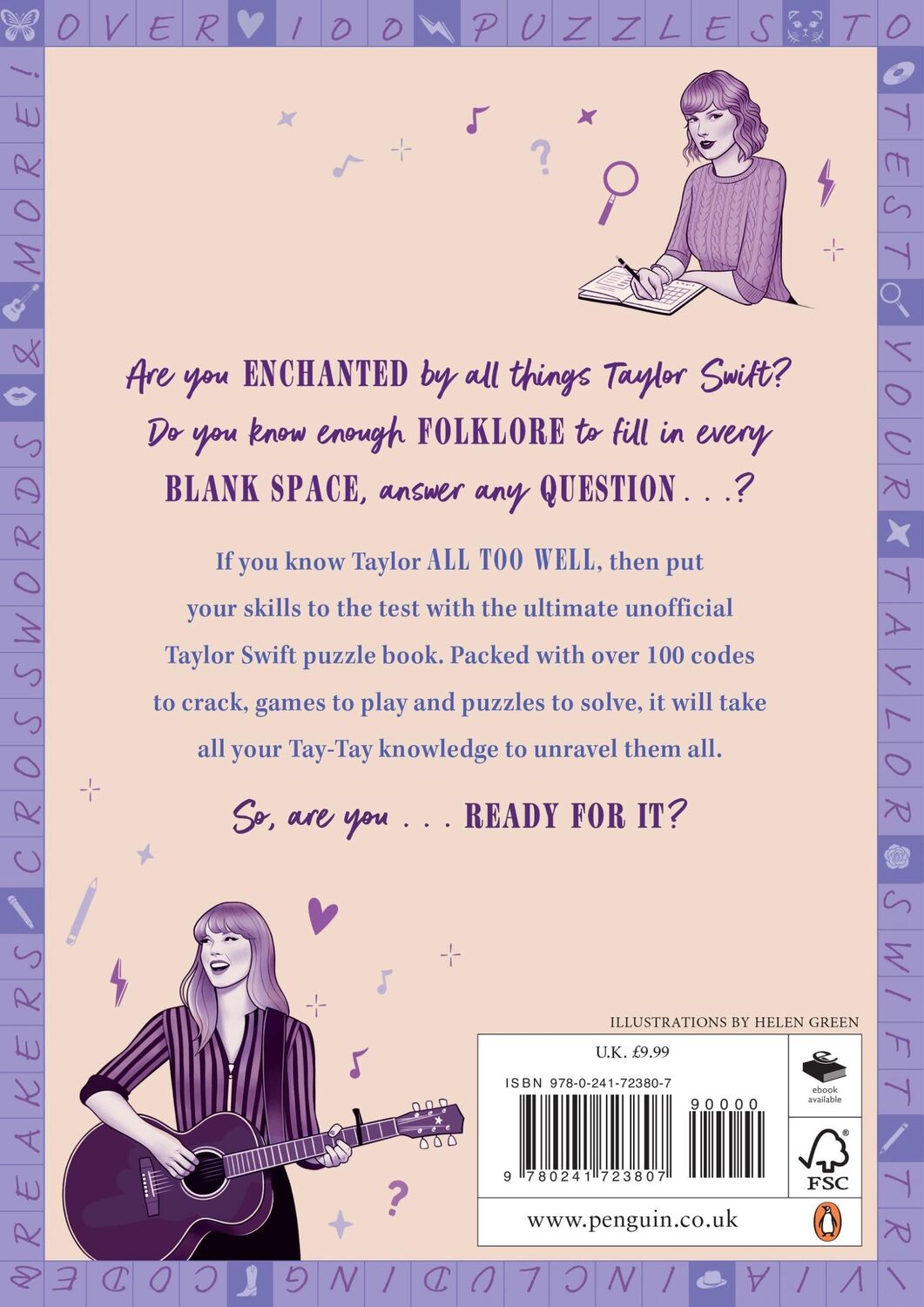 Rückseite: 9780241723807 | Swiftle | The ultimate Taylor Swift puzzle book | Lucy Doncaster