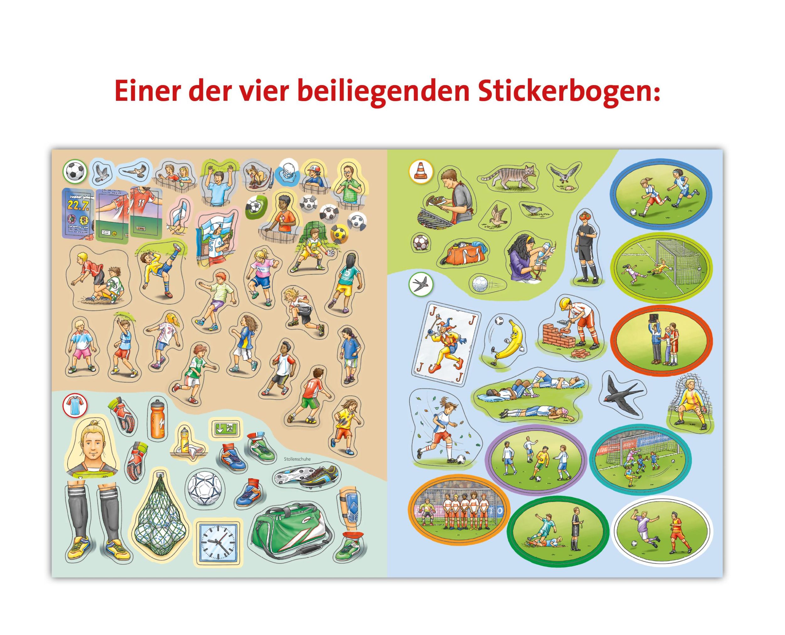 Bild: 9783473329625 | Wieso? Weshalb? Warum? Stickerheft: Fußball | Oliver Kockmann | Buch