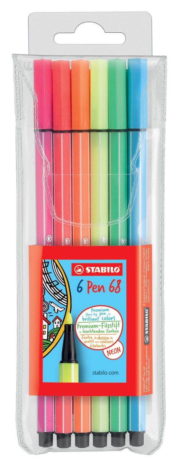 Cover: 4006381132503 | STABILO PEN68 6ST FLUOR | 6806-1 | 2019 | STABILO Nonbook