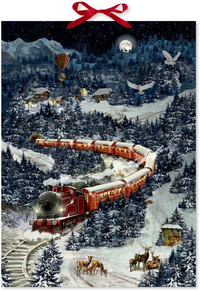 Cover: 4050003952741 | Wandkalender - Weihnachtsexpress in Winterlandschaft | Barbara Behr