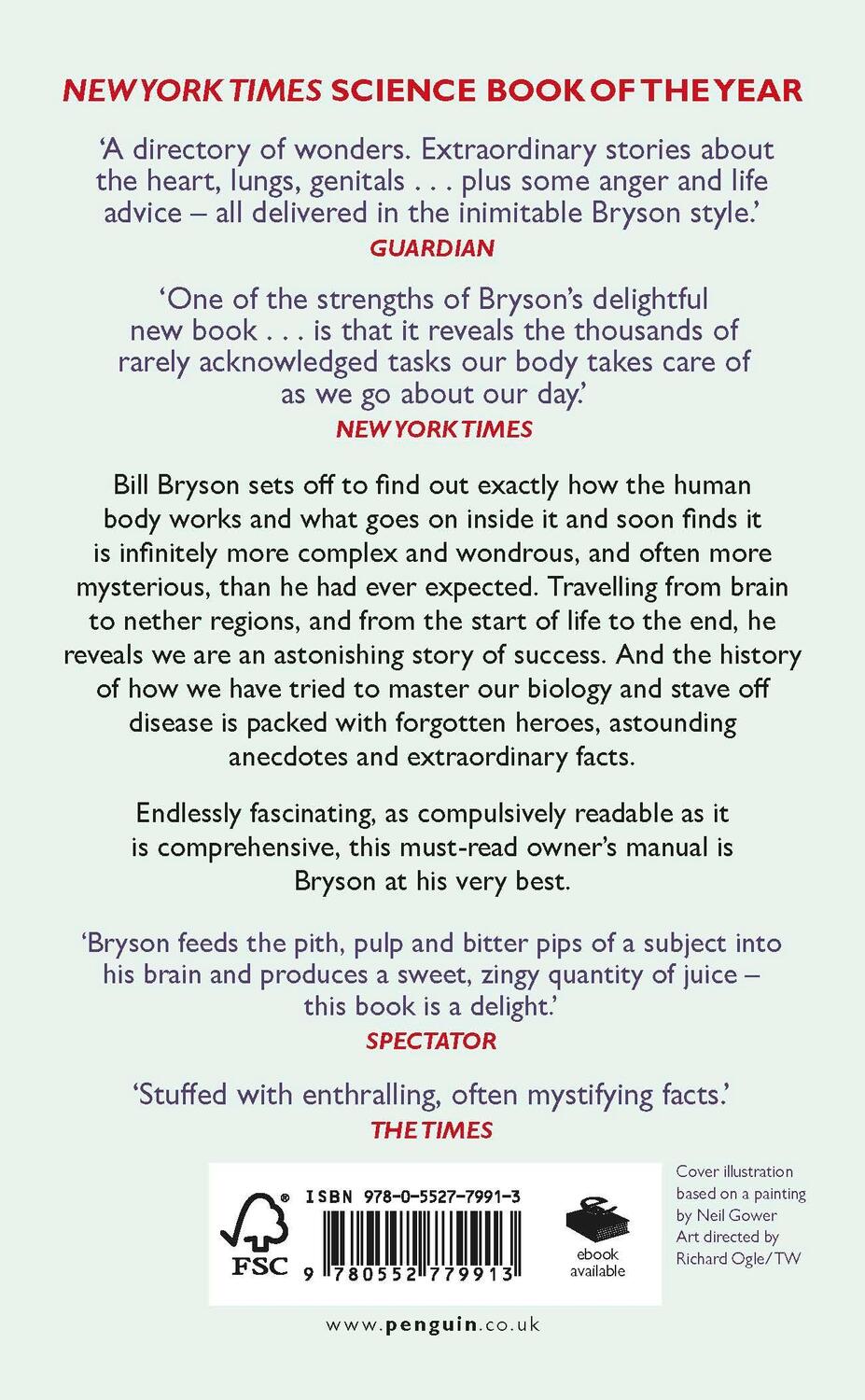 Rückseite: 9780552779913 | The Body | A Guide for Occupants | Bill Bryson | Taschenbuch | 2020