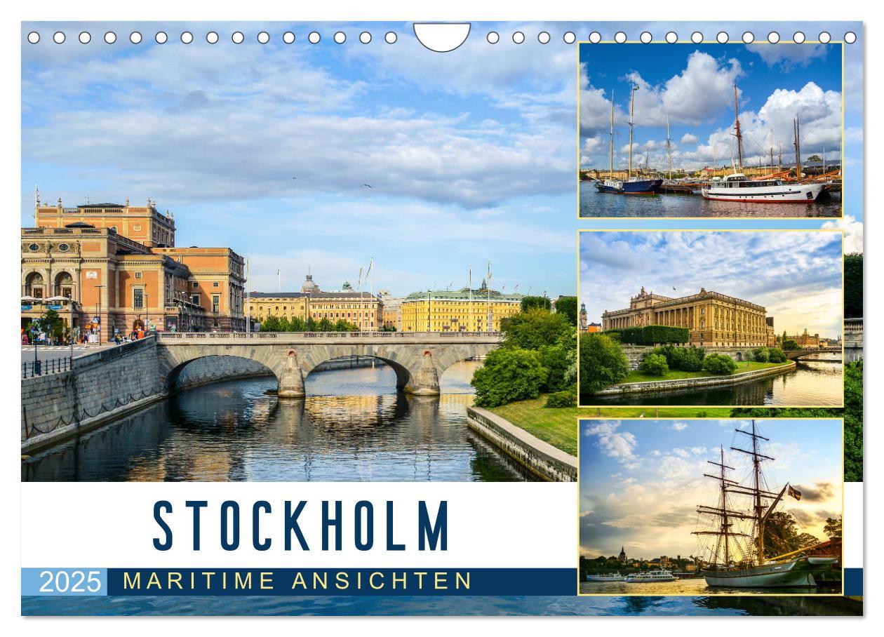 Cover: 9783435106059 | Stockholm - Maritime Ansichten (Wandkalender 2025 DIN A4 quer),...