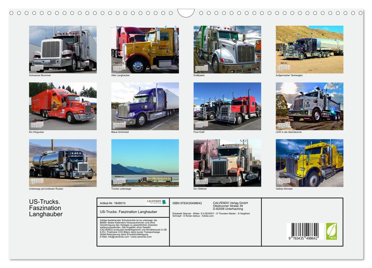 Bild: 9783435498642 | US-Trucks. Faszination Langhauber (Wandkalender 2025 DIN A3 quer),...