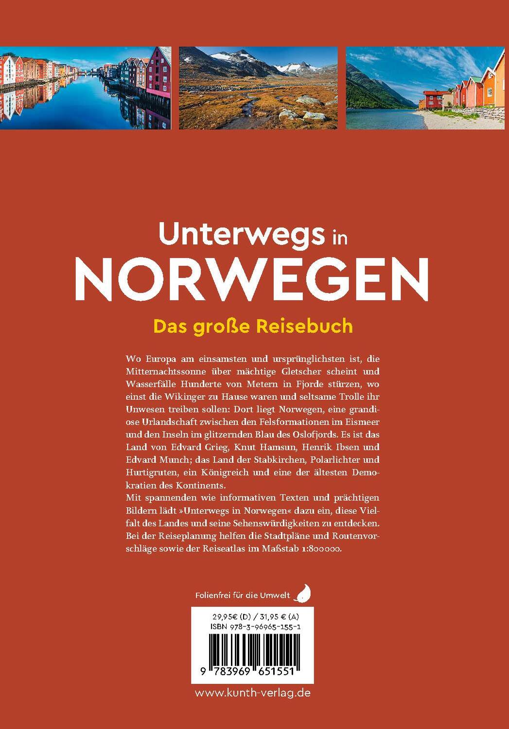 Rückseite: 9783969651551 | KUNTH Unterwegs in Norwegen | Das große Reisebuch | Guntermann (u. a.)