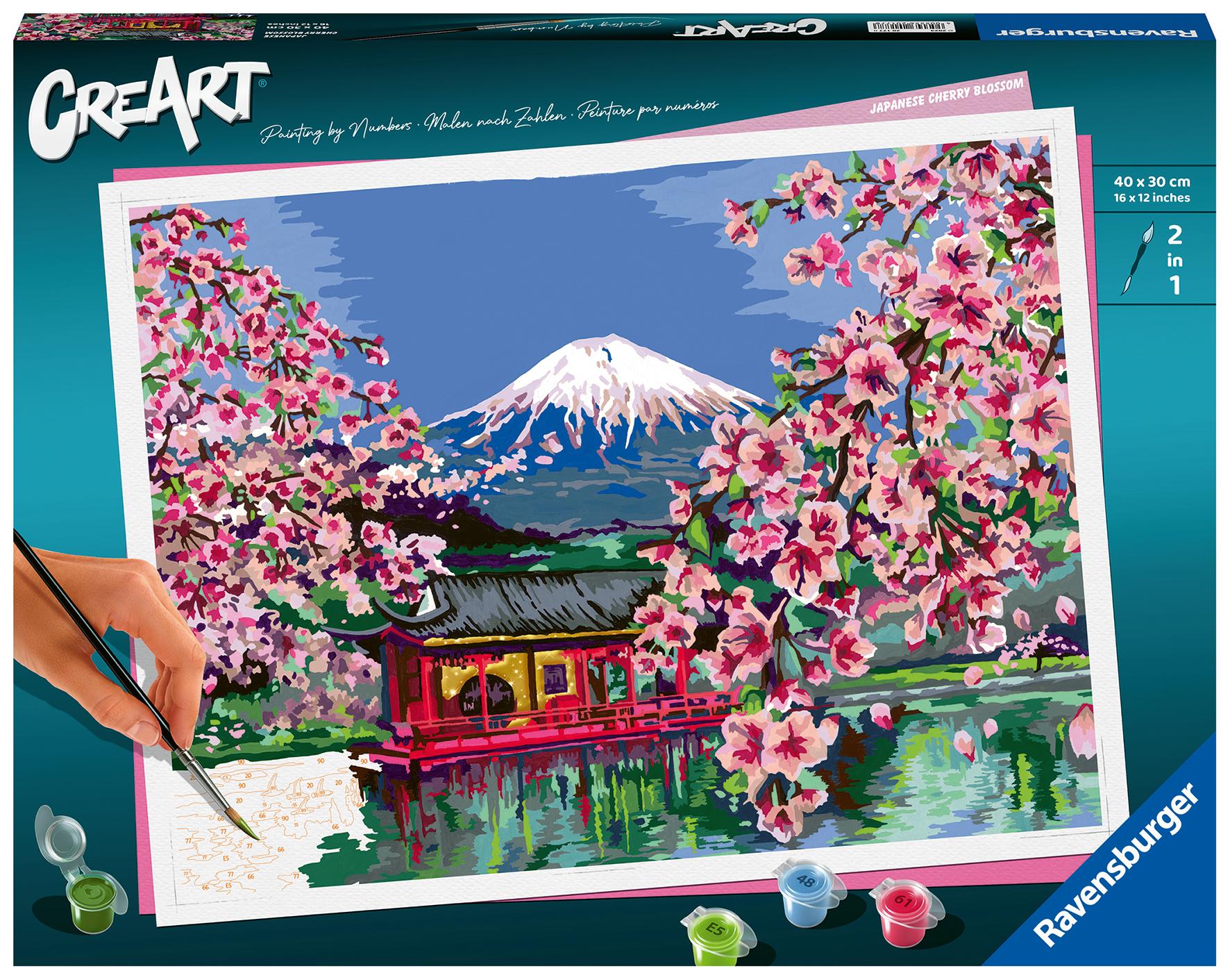 Cover: 4005556201778 | Ravensburger CreArt - Malen nach Zahlen 20177 - Japanese Cherry...