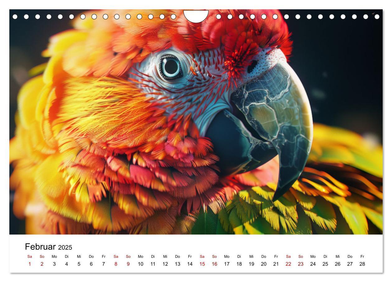 Bild: 9783383795046 | Papageien - Farbenfrohe Paradiesvögel (Wandkalender 2025 DIN A4...