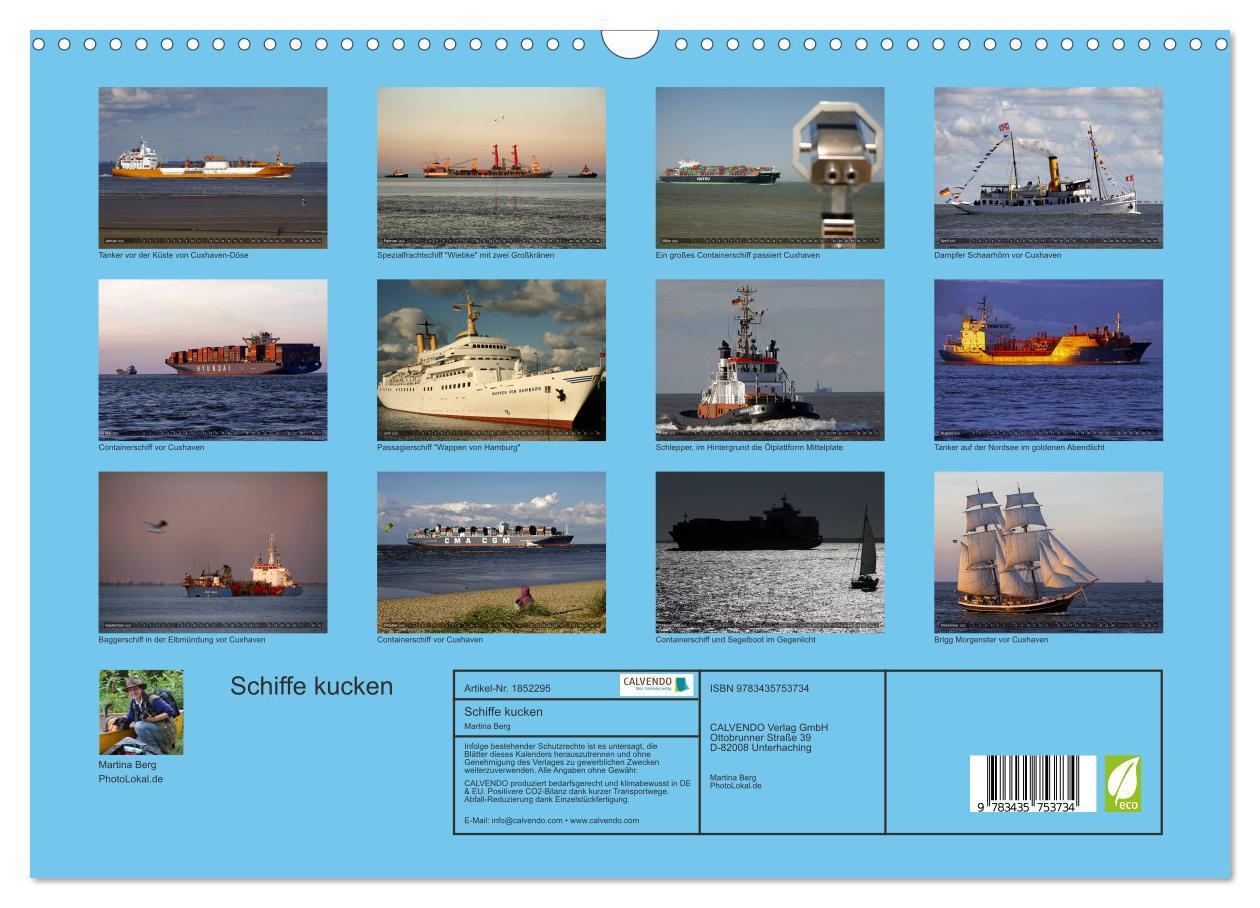 Bild: 9783435753734 | Schiffe kucken (Wandkalender 2025 DIN A3 quer), CALVENDO...