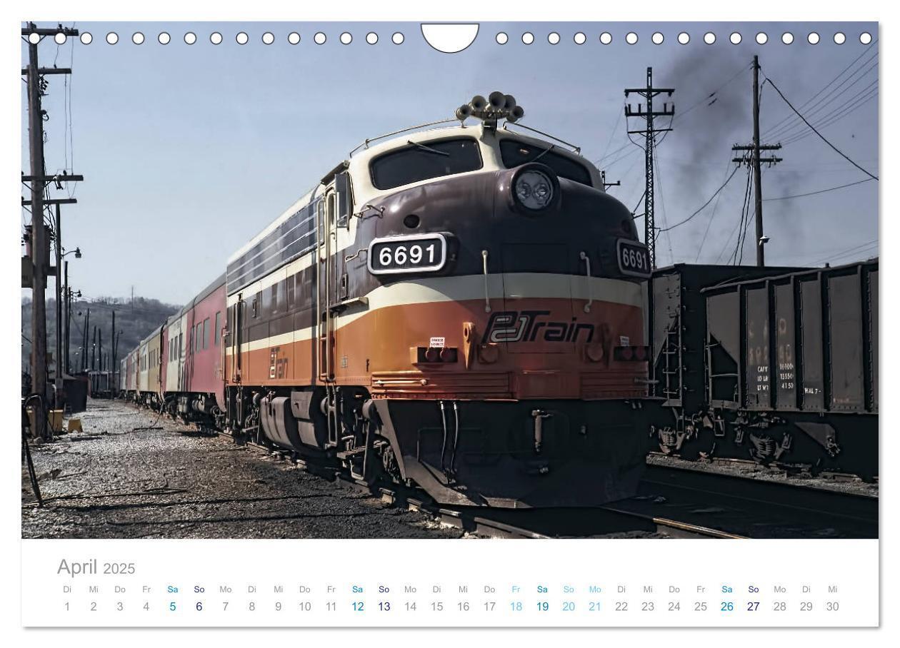 Bild: 9783435433421 | US Diesellokomotiven (Wandkalender 2025 DIN A4 quer), CALVENDO...